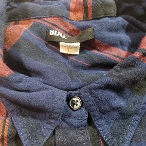 BDG Tops - Urban Outfitters BDG Women's Blue Plaid Flannel BDG Tops - Urban Outfitters BDG Women's Blue Plaid Flannel